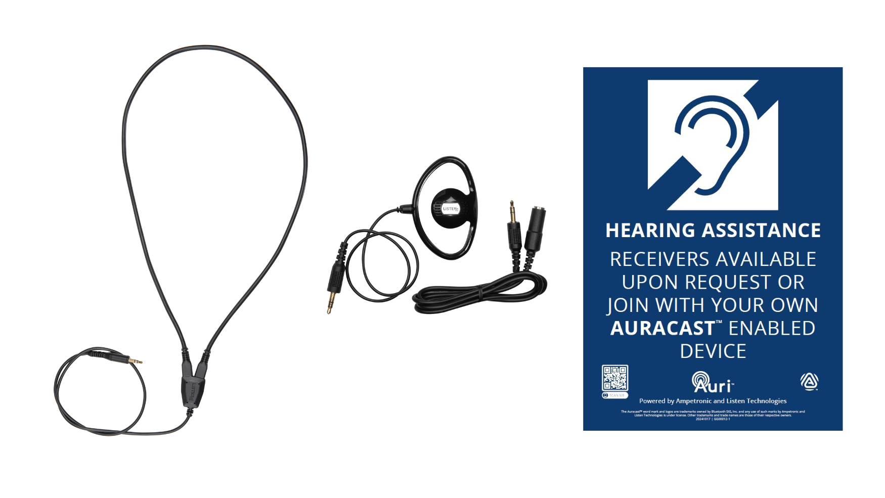 Neck Loops, Ear Speakers, Signage